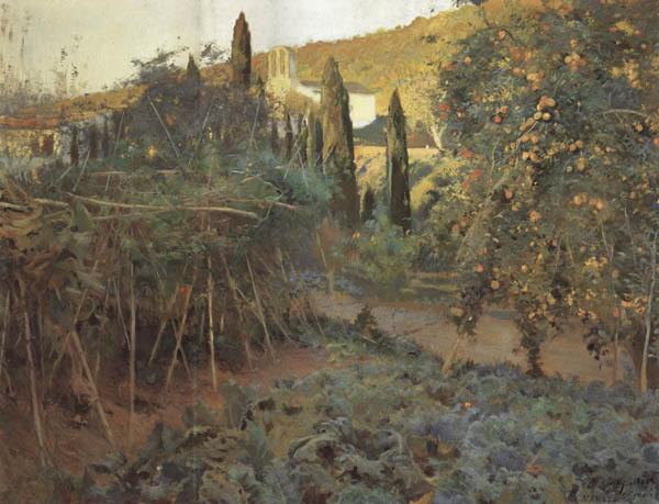 Joaquin Mir Trinxet The Hermitage Garden France oil painting art